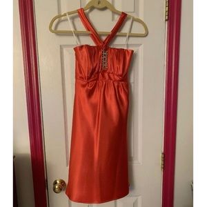 Juniors copper dress